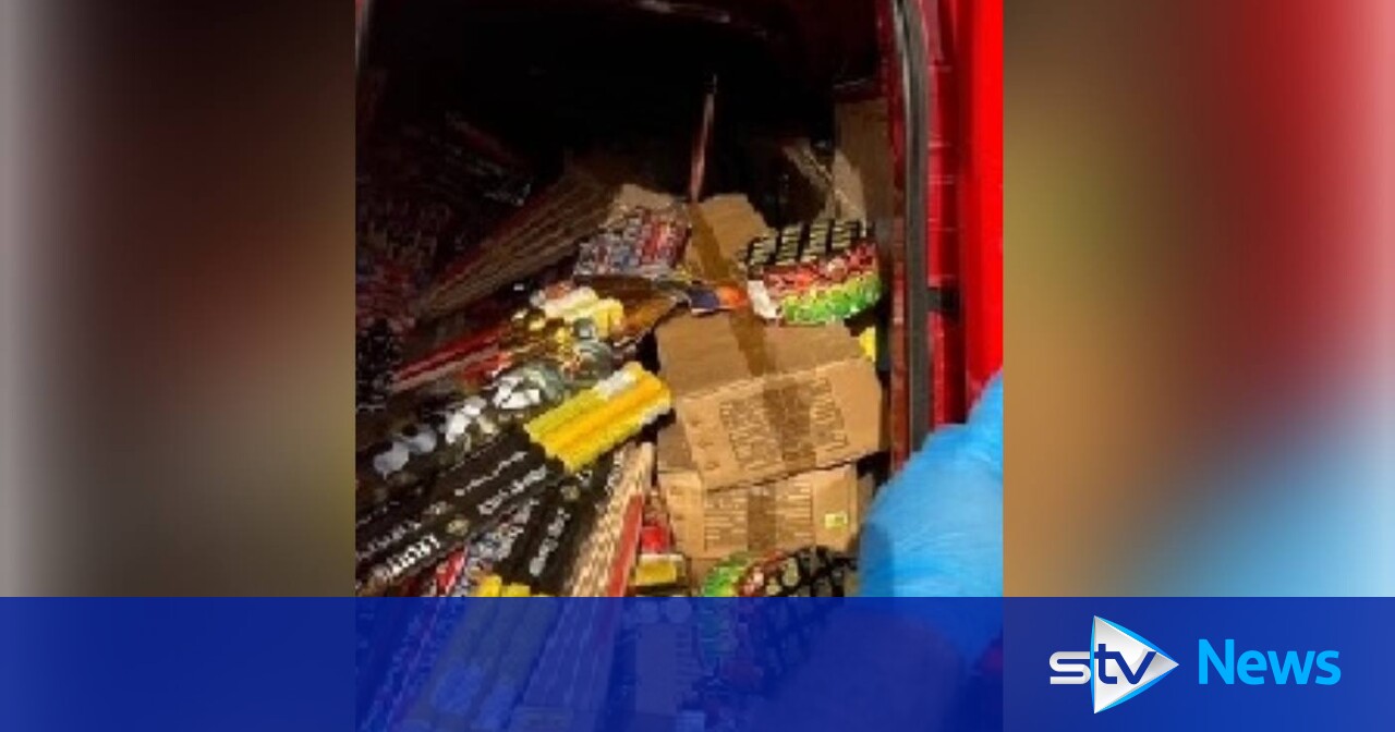 Man arrested after fireworks 'being sold to children' seized from van ...