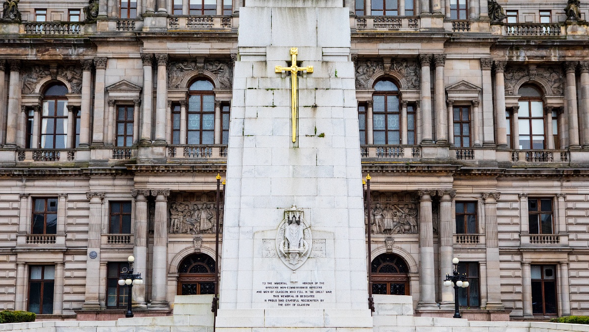 Arrest warrant issued for man accused of defacing war memorial