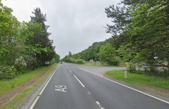 Man taken to hospital after three-car crash on A9 in Perth and Kinross