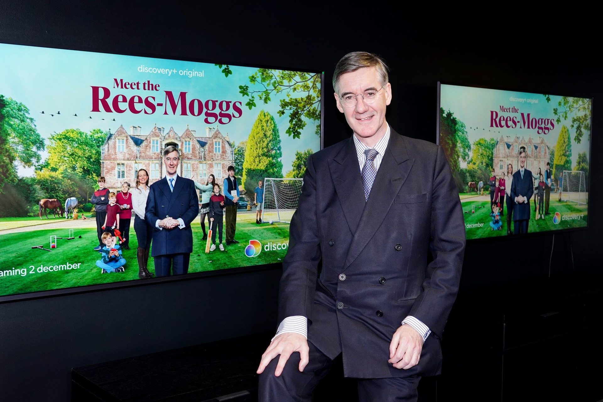 Sir Jacob Rees-Mogg arriving for a screening of new Discovery+ reality series Meet The Rees-Moggs (Ian West/PA) 