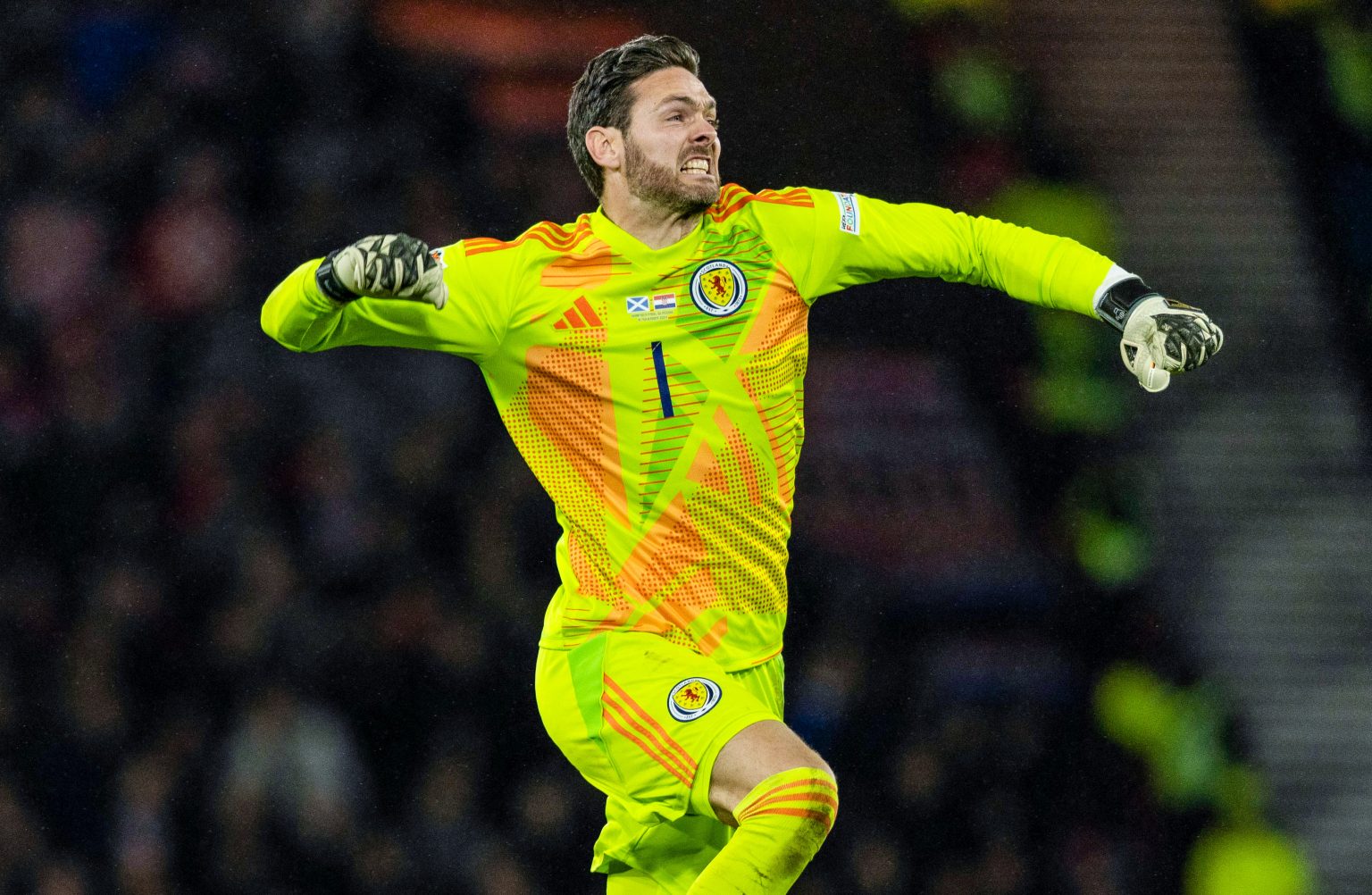 Scotland's Craig Gordon pushes through illness and keeps clean sheet in 1-0 win over Croatia 