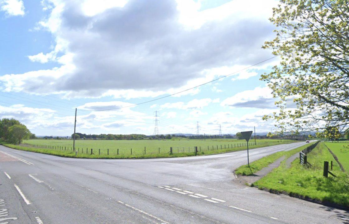 Motorcyclist dies in crash with van in Larbert as police appeal for witnesses