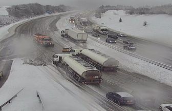 M80 blocked after two lorry’s lose traction on road in North Lanarkshire