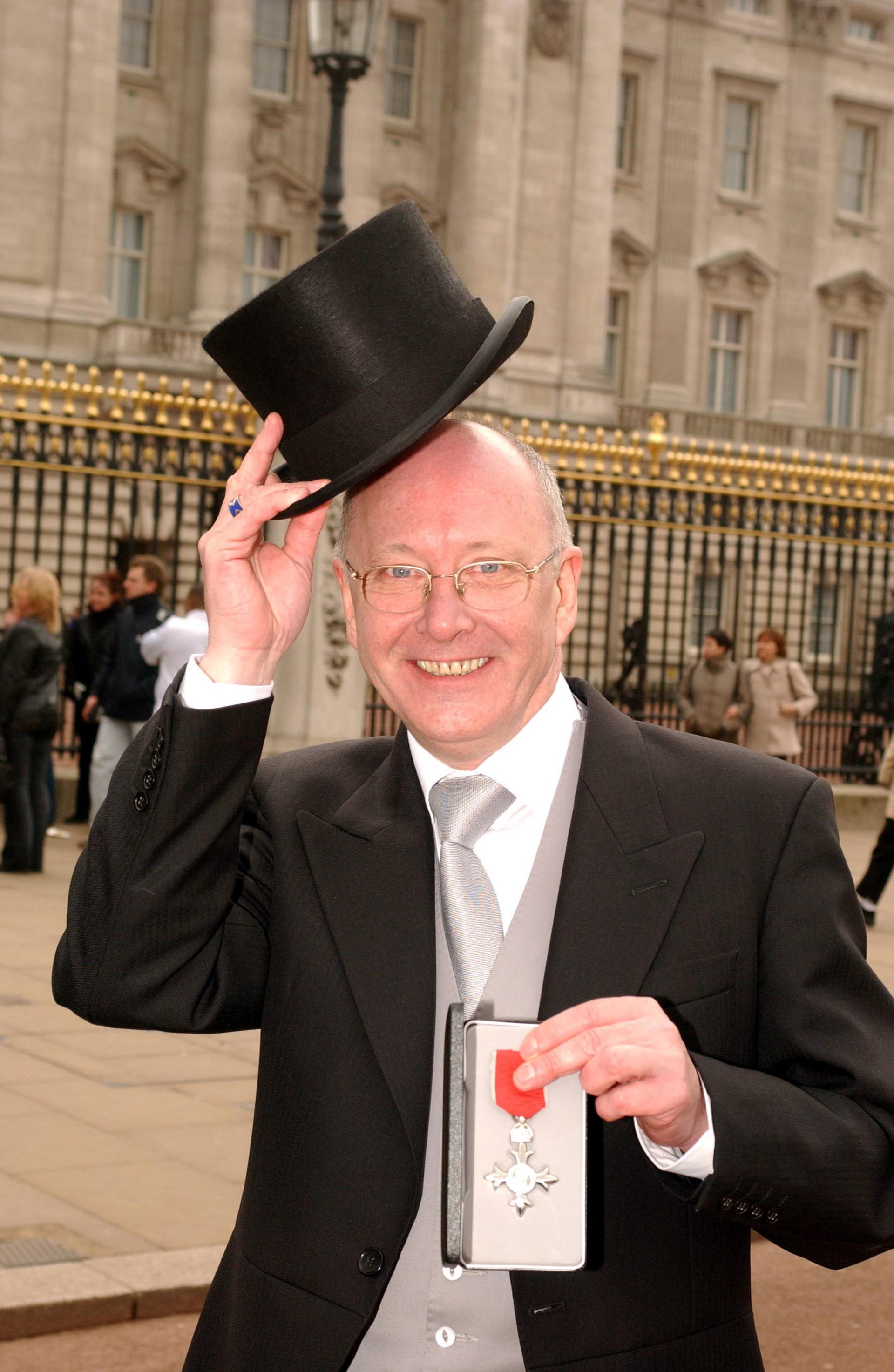 Trevor Sorbie was awarded with the MBE by The Queen at Buckingham Palace.