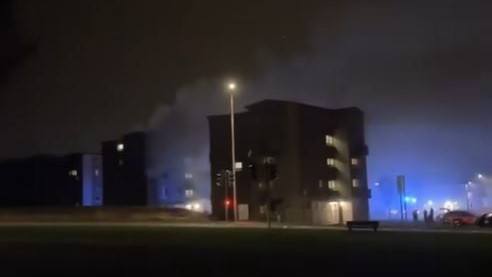 Fire takes hold of Kirkcaldy flat block as smoke billows into sky