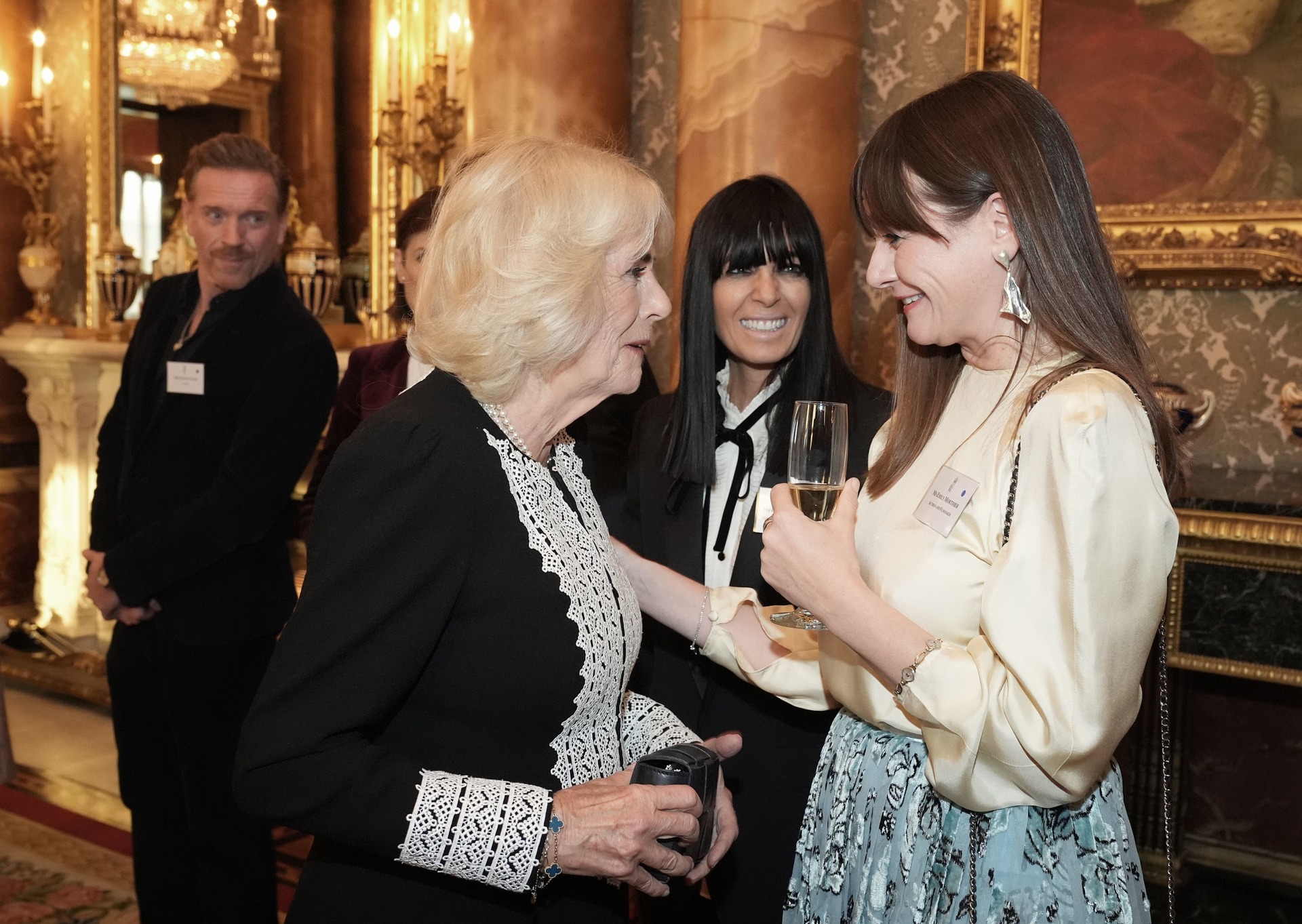 Camilla attended a reception to mark the centenary of the Film and TV charity at Buckingham Palace last week (Aaron Chown/PA). 