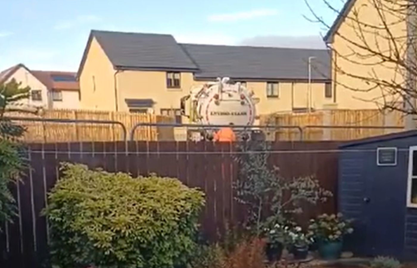 Sewage being pumped from the bottom of gardens in East Lothian