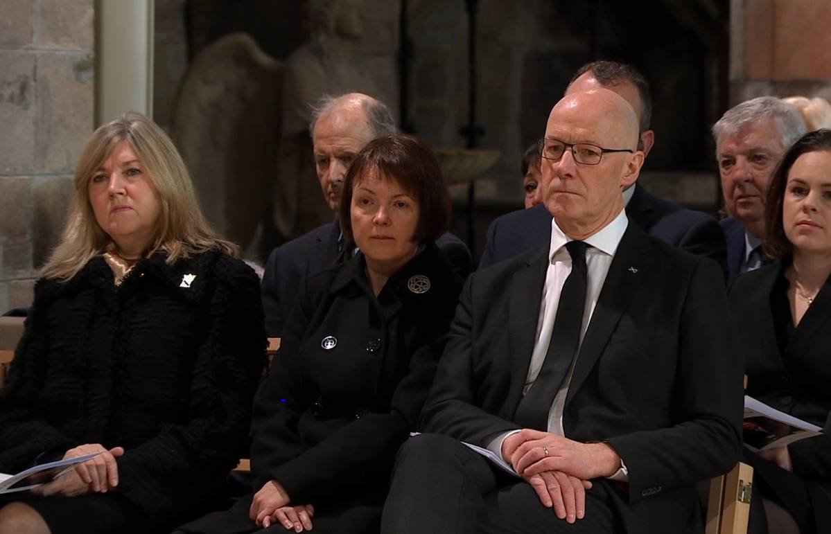 John Swinney at St Giles’ Cathedral in Edinburgh.