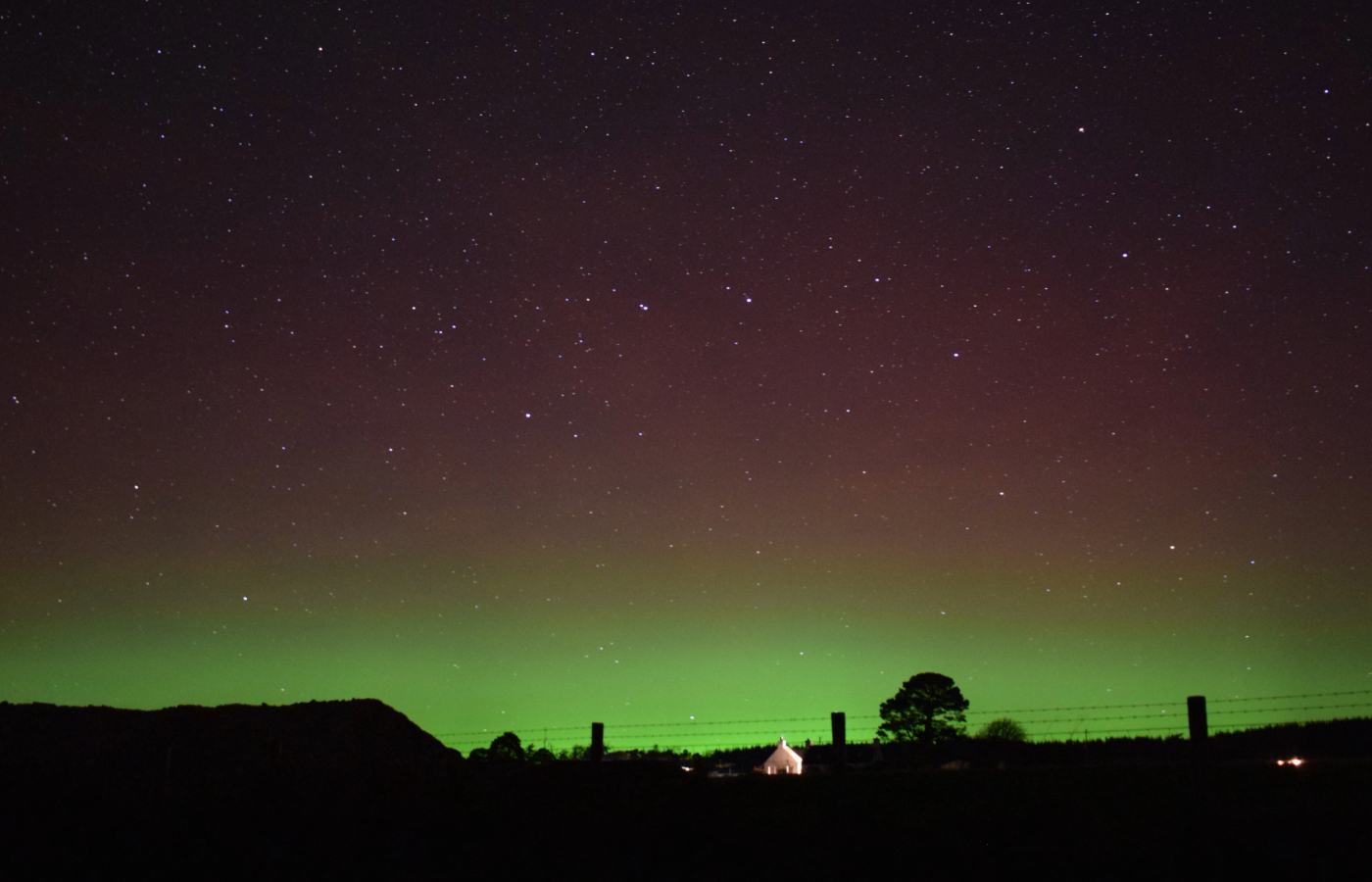 Northern Lights in Dornoch, Sutherland.