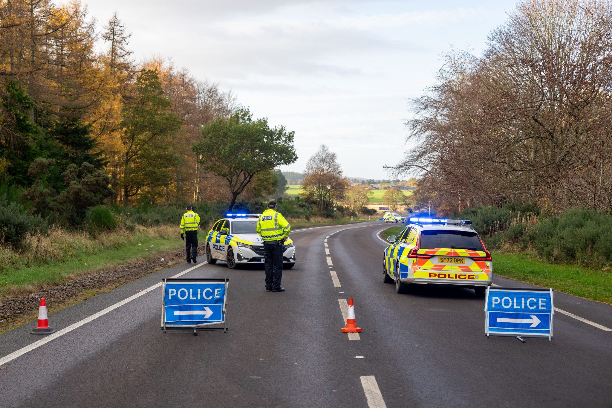 Woman dies at scene of A96 crash between Forres and Nairn involving car ...