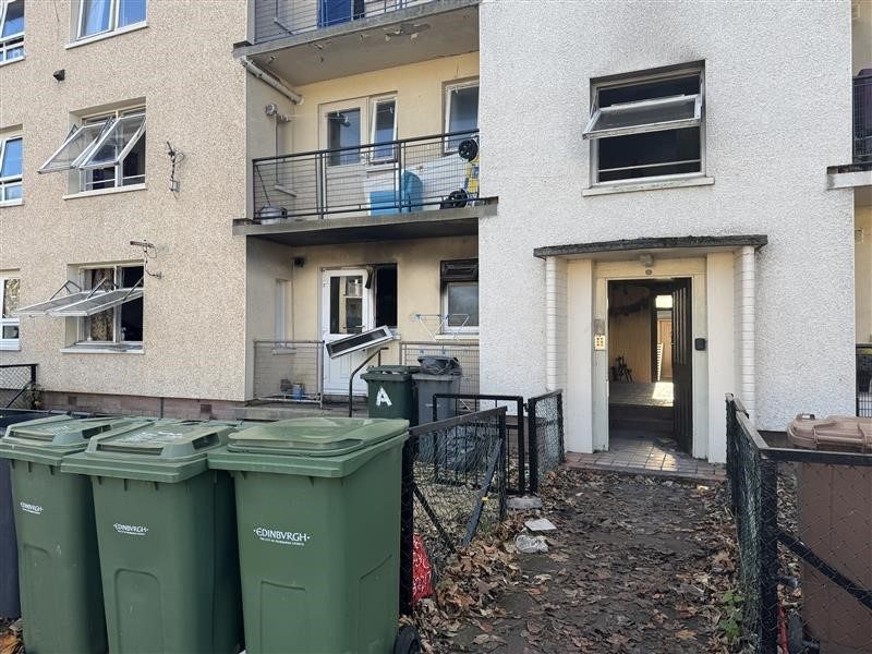 Ten people in hospital after fire breaks out in block of flats in Edinburgh