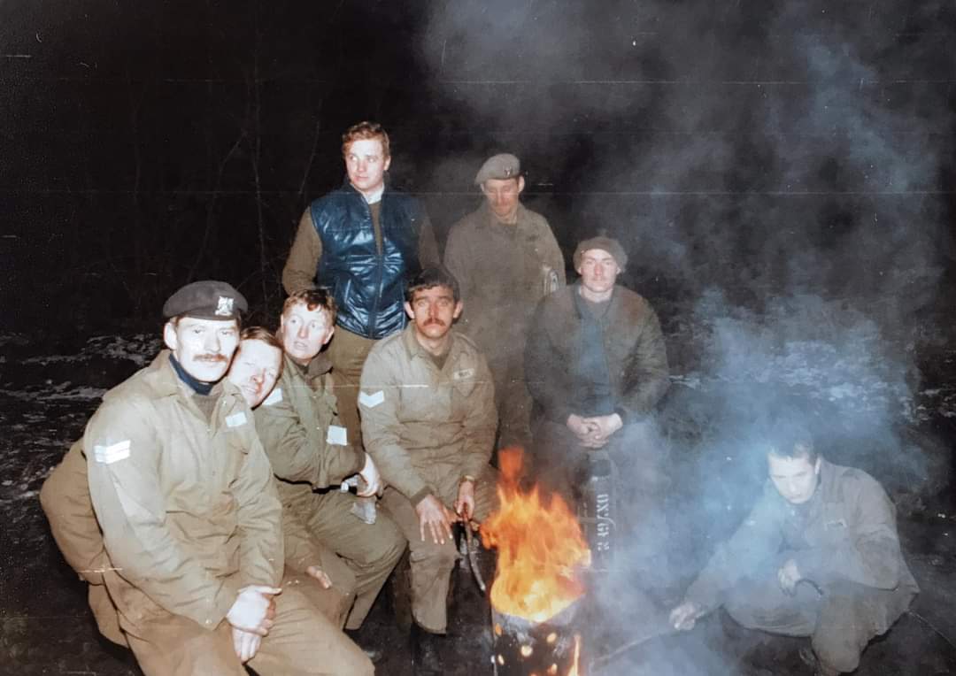 Derek ‘Benny’ Bennett, third right, served in Northern Ireland, Cyprus and the Middle East during his 25-year military career (David Wooliscroft/PA). 