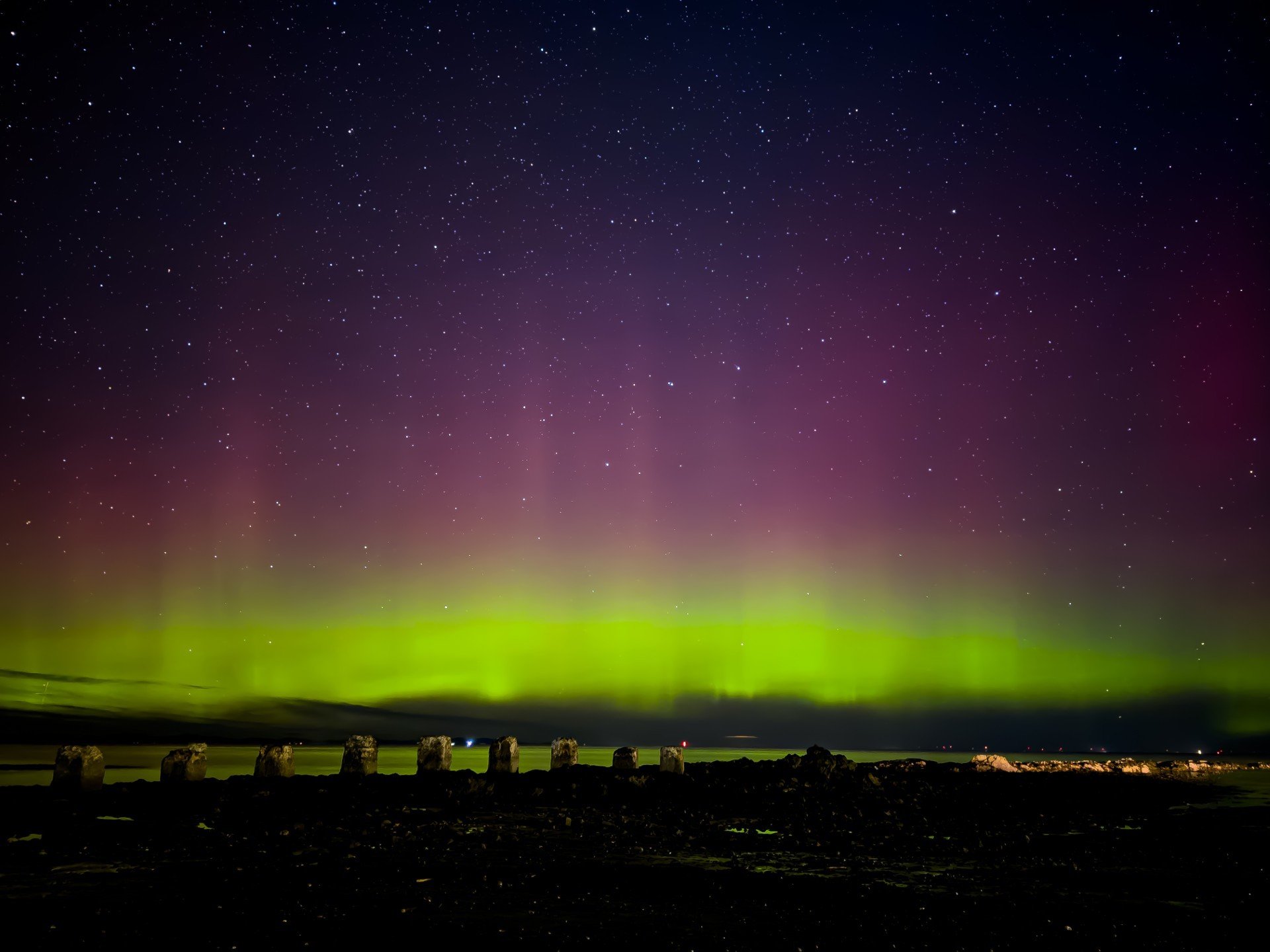 Northern Lights in Lossiemouth.