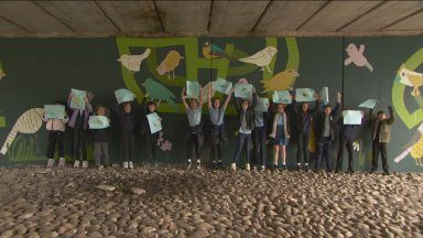 Roundabout transformed with help from primary pupils