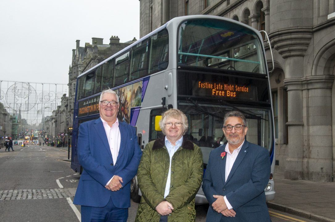 Free night bus service to be introduced in Aberdeen and Aberdeenshire over festive season