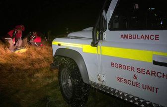 Walker rescued after turning ankle and ‘hearing a snap’ on Borders hill walk