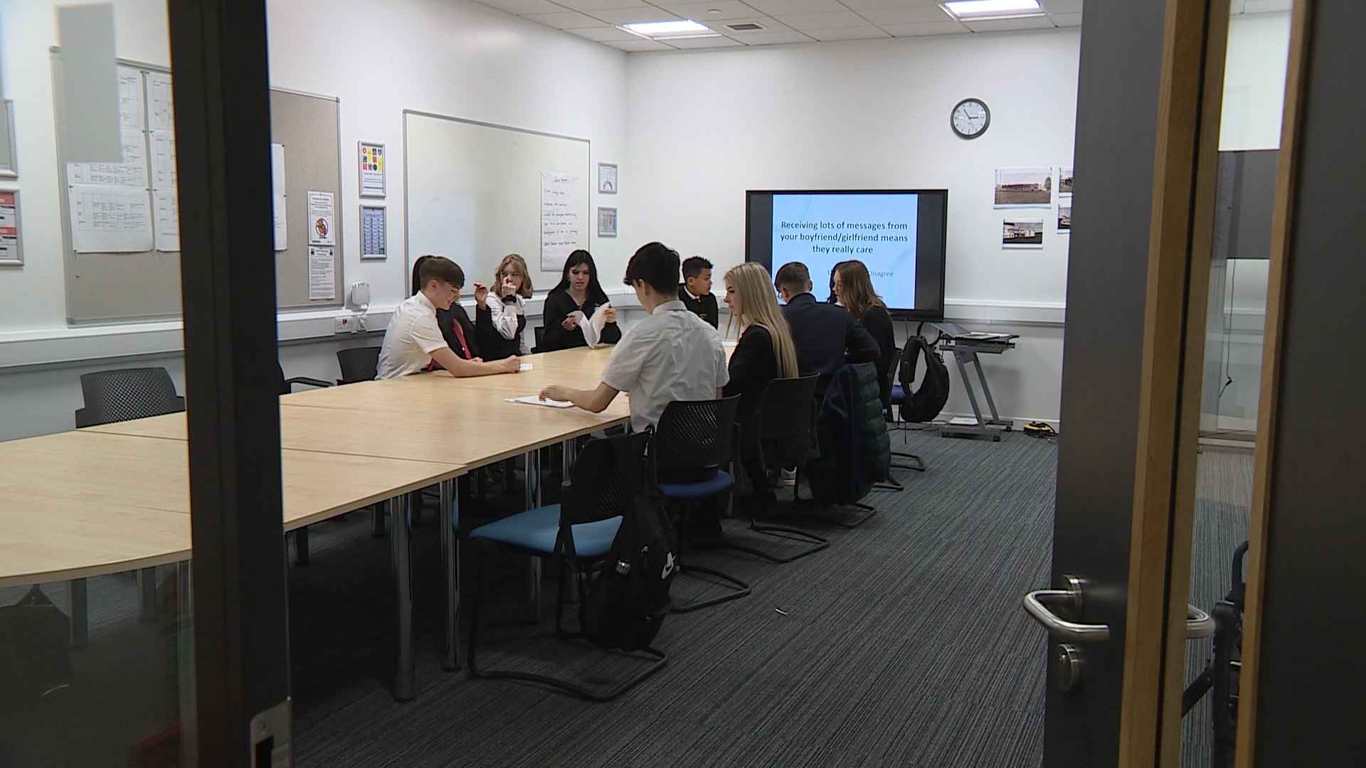 Fourth-year pupils at West Calder High School are delivering lessons on gender-based violence 