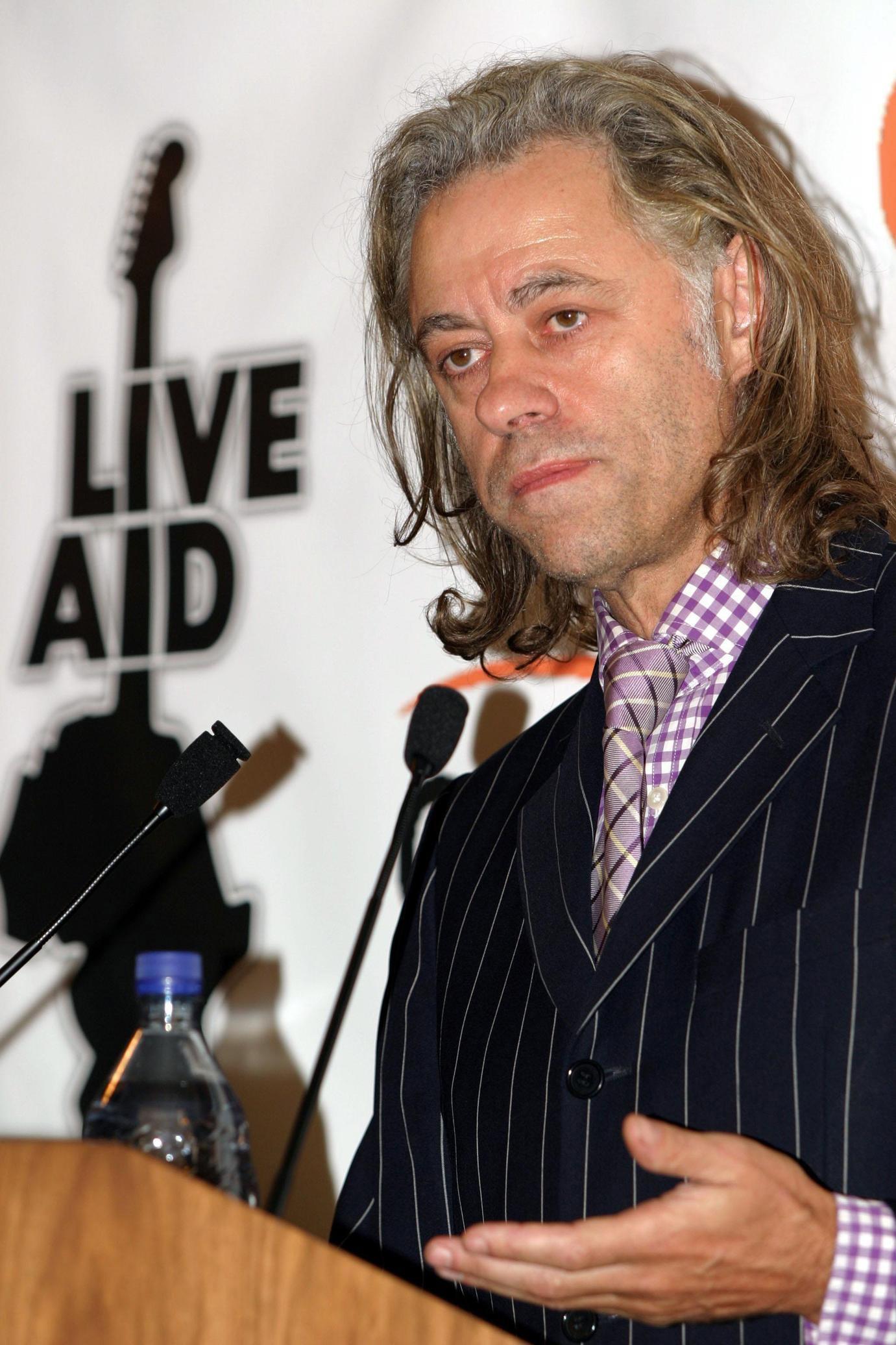 Bob Geldof and Midge Ure led the initial Band Aid efforts (PA). 