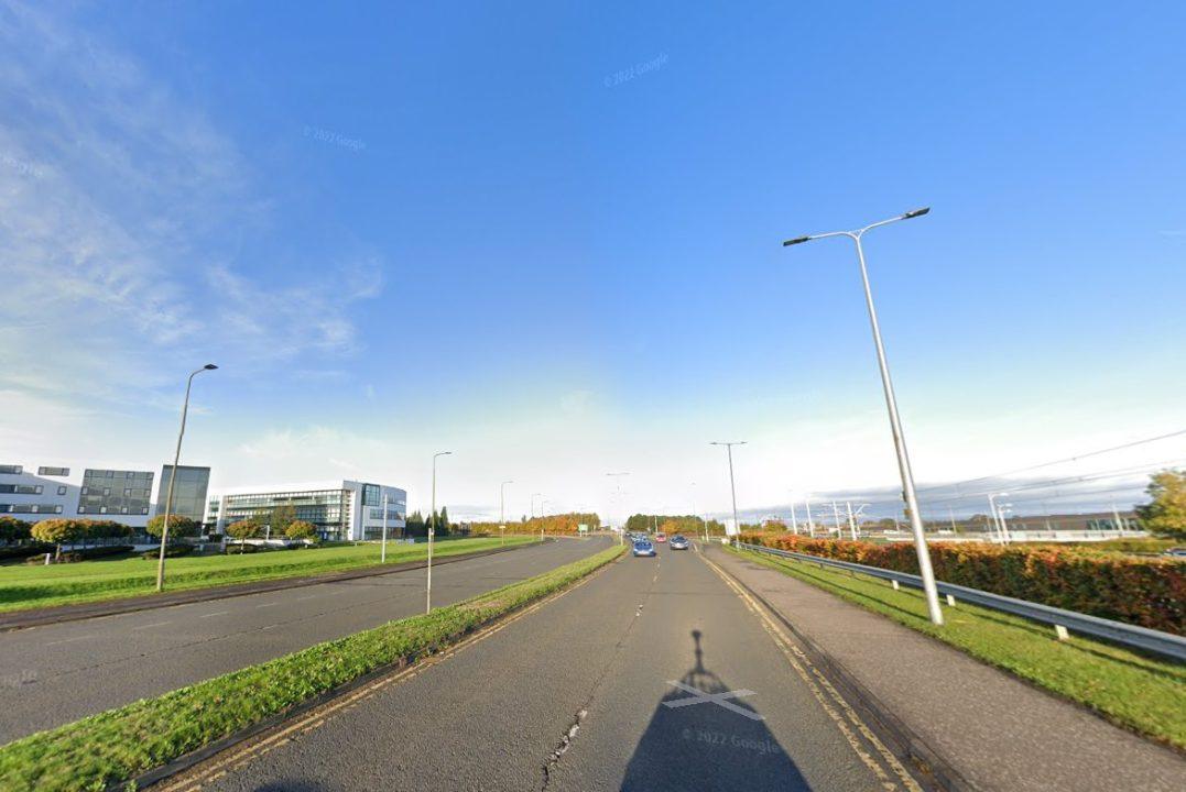 Man taken to hospital after three-car crash near Hermiston Gait, Edinburgh