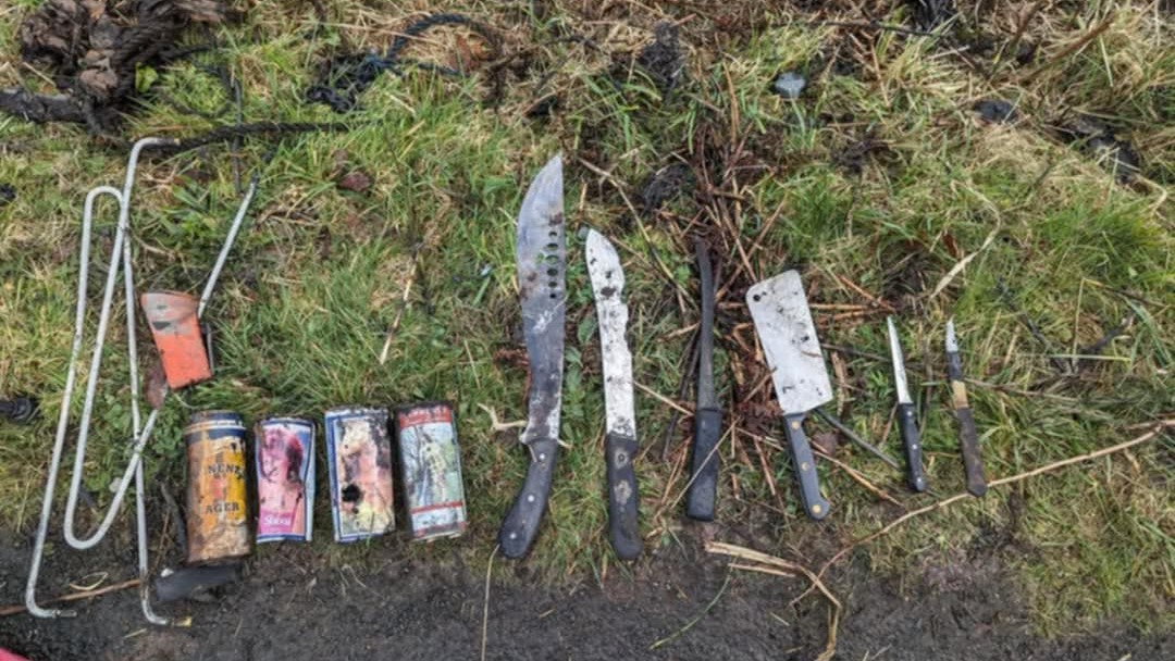 A haul pulled from the water during one of the groups' weekly trips