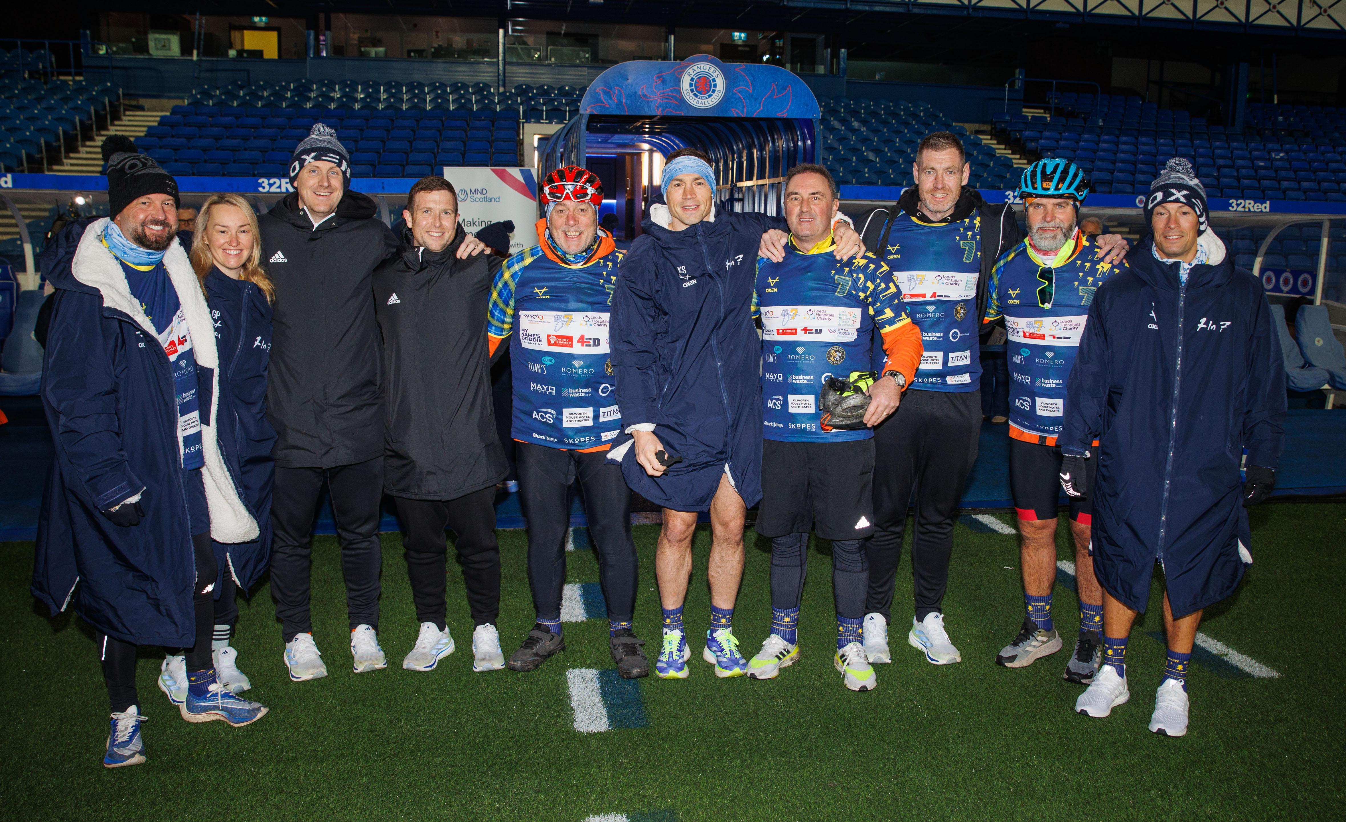 The charity run through Glasgow started at Ibrox stadium. (SNS)