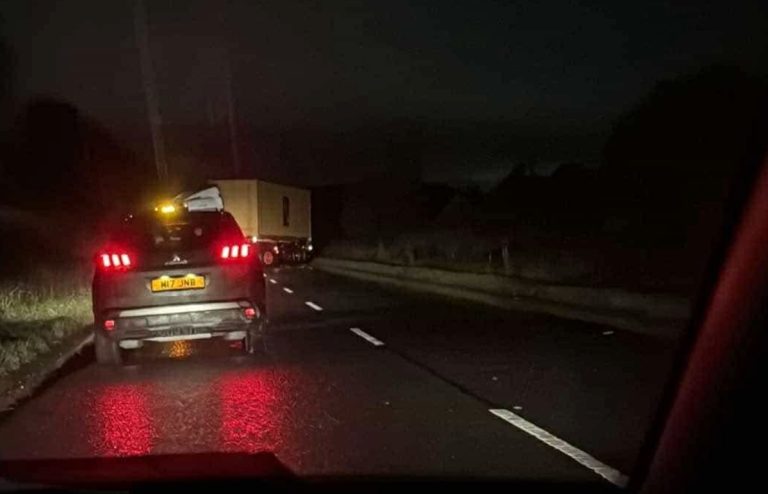 Road near Kirkcaldy closed in both directions after crash between HGV ...