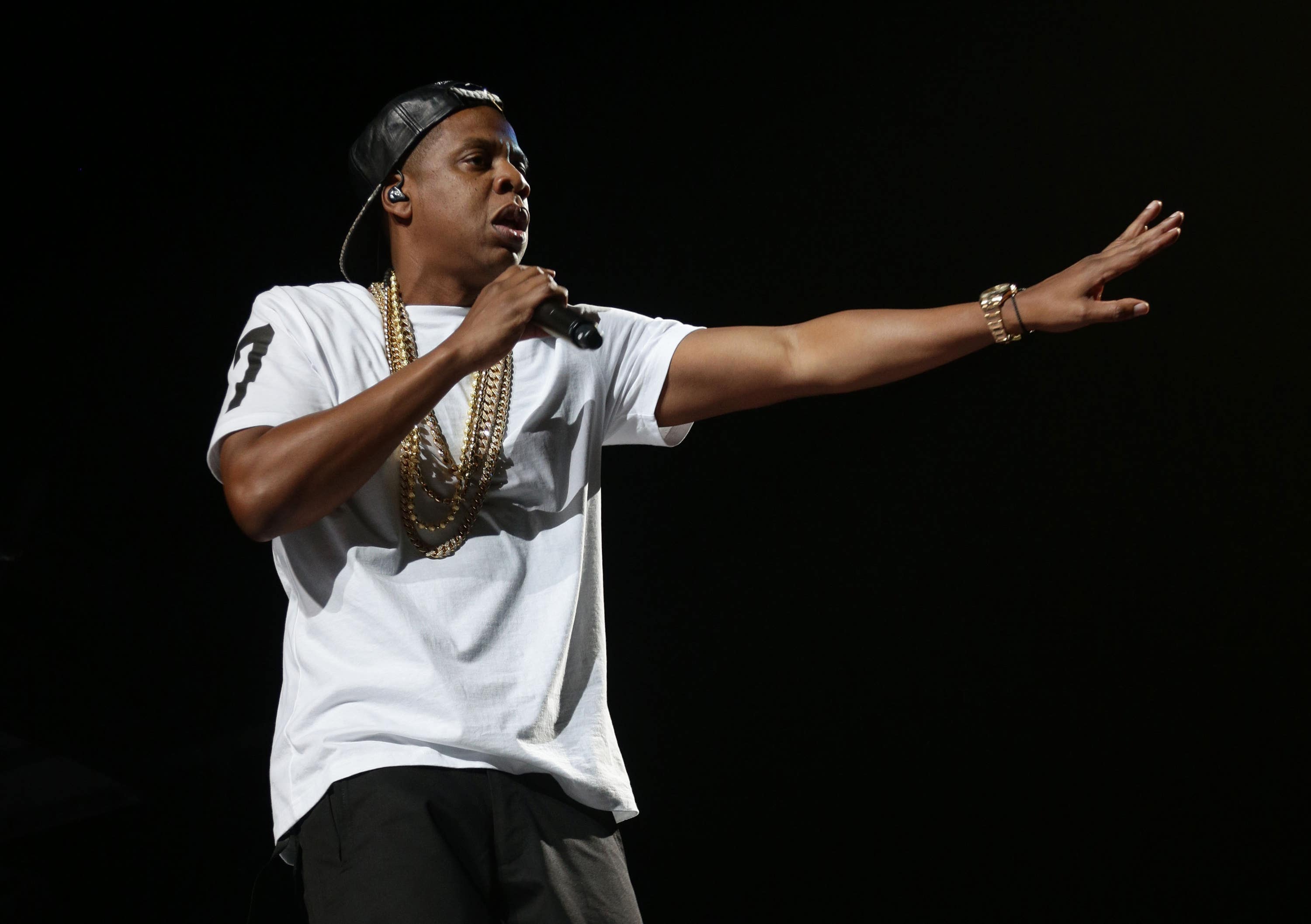 Jay-Z performing on stage (Yui Mok/PA) 