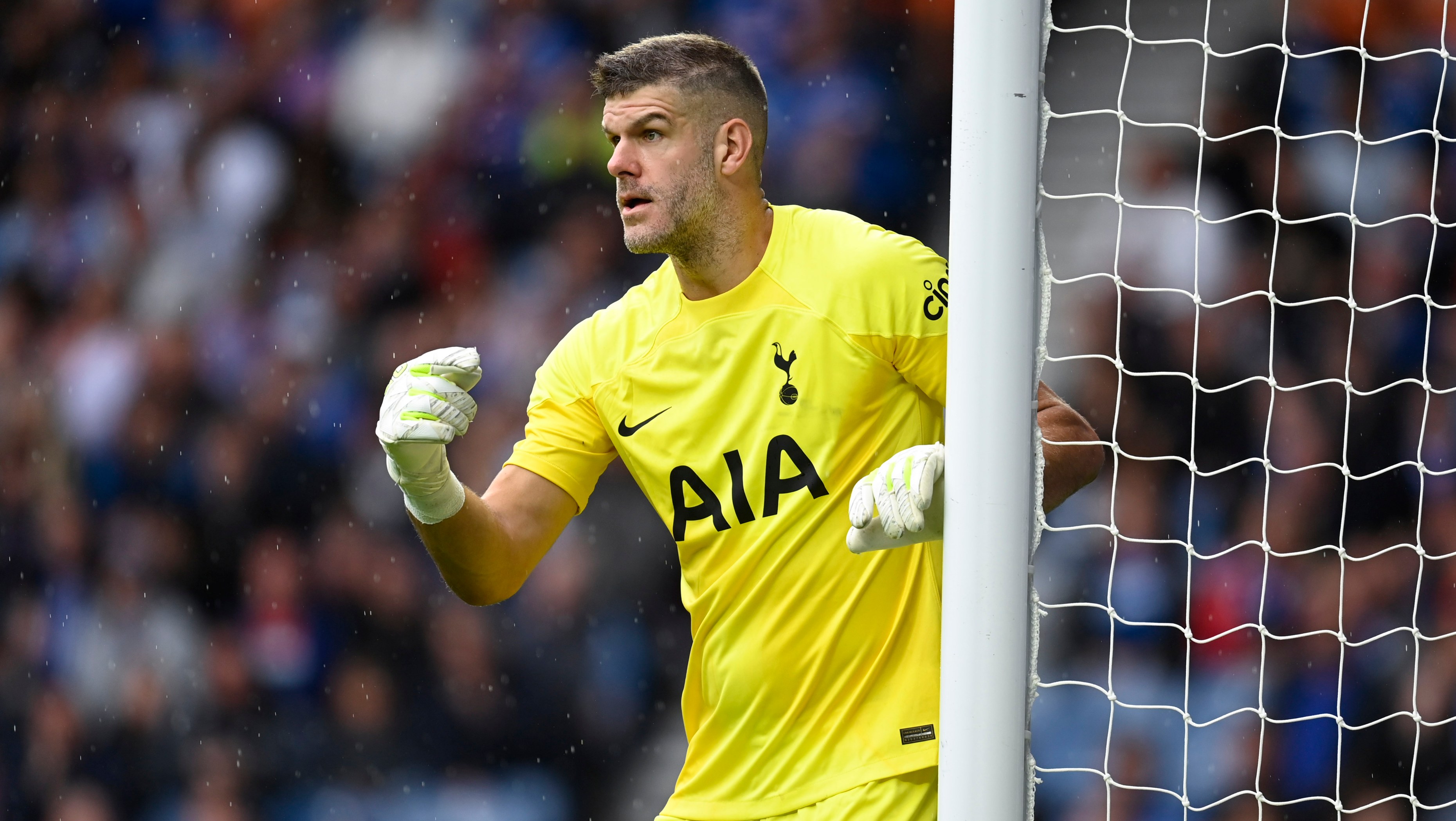 Fraser Forster, who won seven trophies across two spells with Celtic, will start for Spurs at Ibrox. (Photo by Rob Casey / SNS Group)