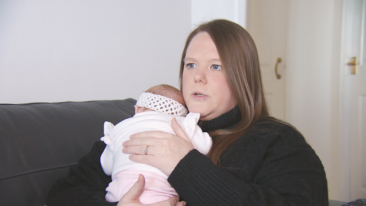 Ashleigh Welsh with daughter Riley