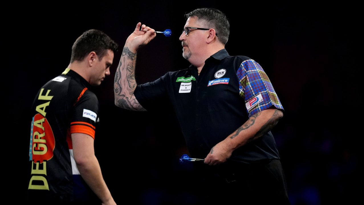 Unhappy birthday: Gary Anderson bows out of World Championship