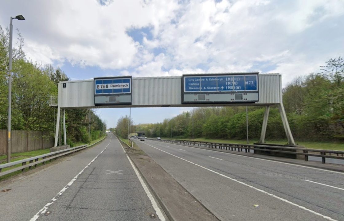 M77 carriageway restricted after rush hour crash near to M8 plantation interchange in Glasgow