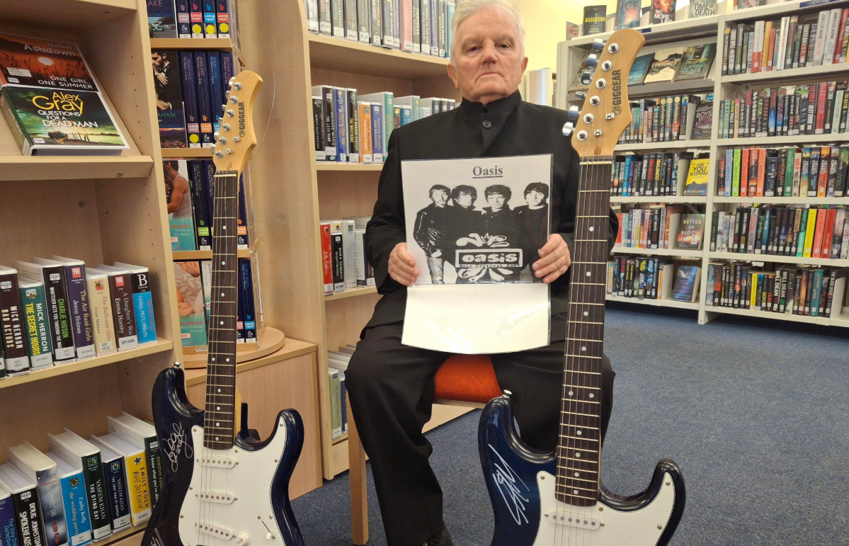 Baillie Billy Buchanan is an avid collector of signed guitars. 