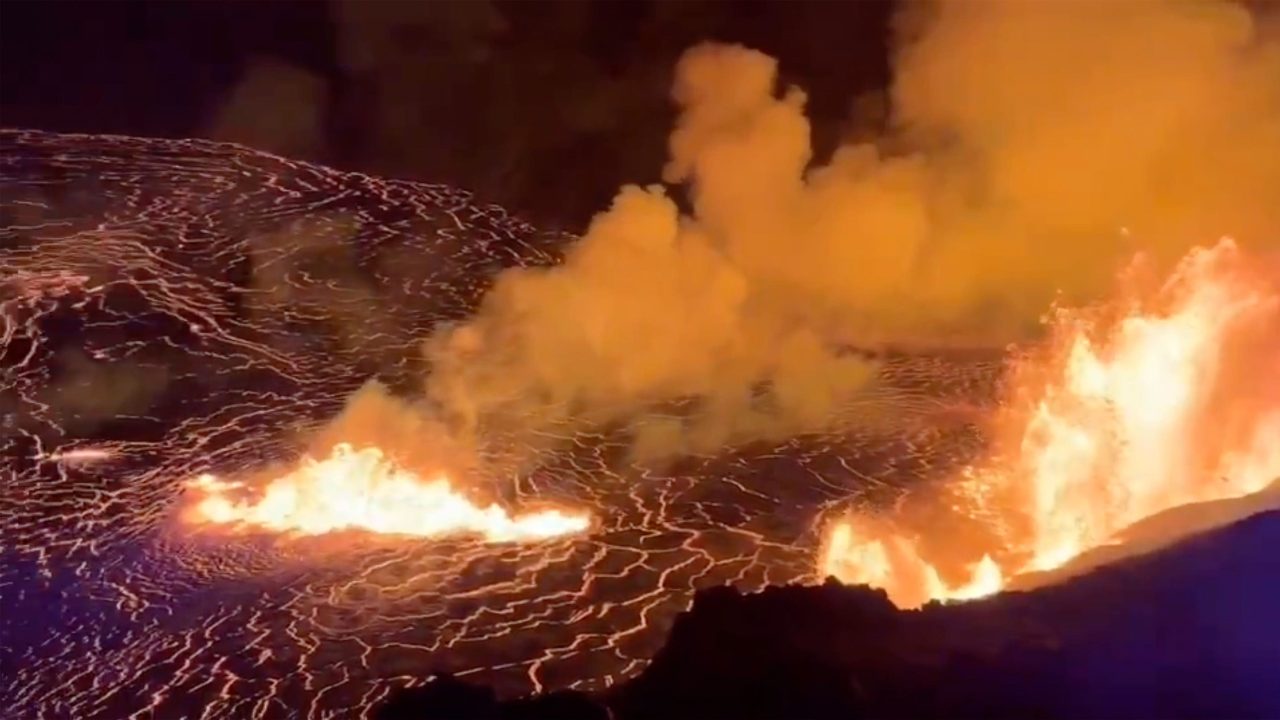 An eruption has taken place on the summit of the Kilauea volcano in Hawaii