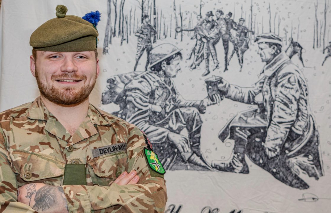 Soldiers keep wartime tradition alive with festive blanket competition