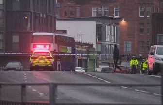 Roads closed near Glasgow city centre after pedestrian hit by bus in Gallowgate