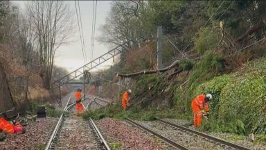 Thousands still without power as Storm Eowyn clean-up continues