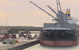 Firefighters tackle ‘complex’ blaze in ship’s cargo hold after vessel docks in Aberdeen