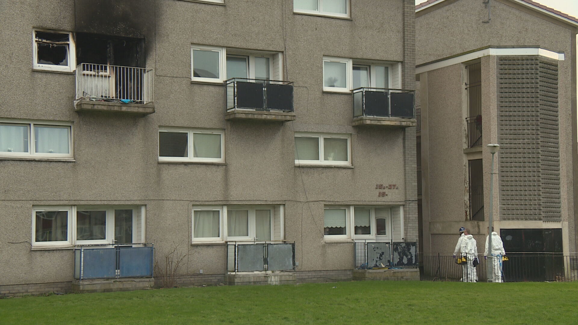 Flat fire on Mill Road, Cambuslang.