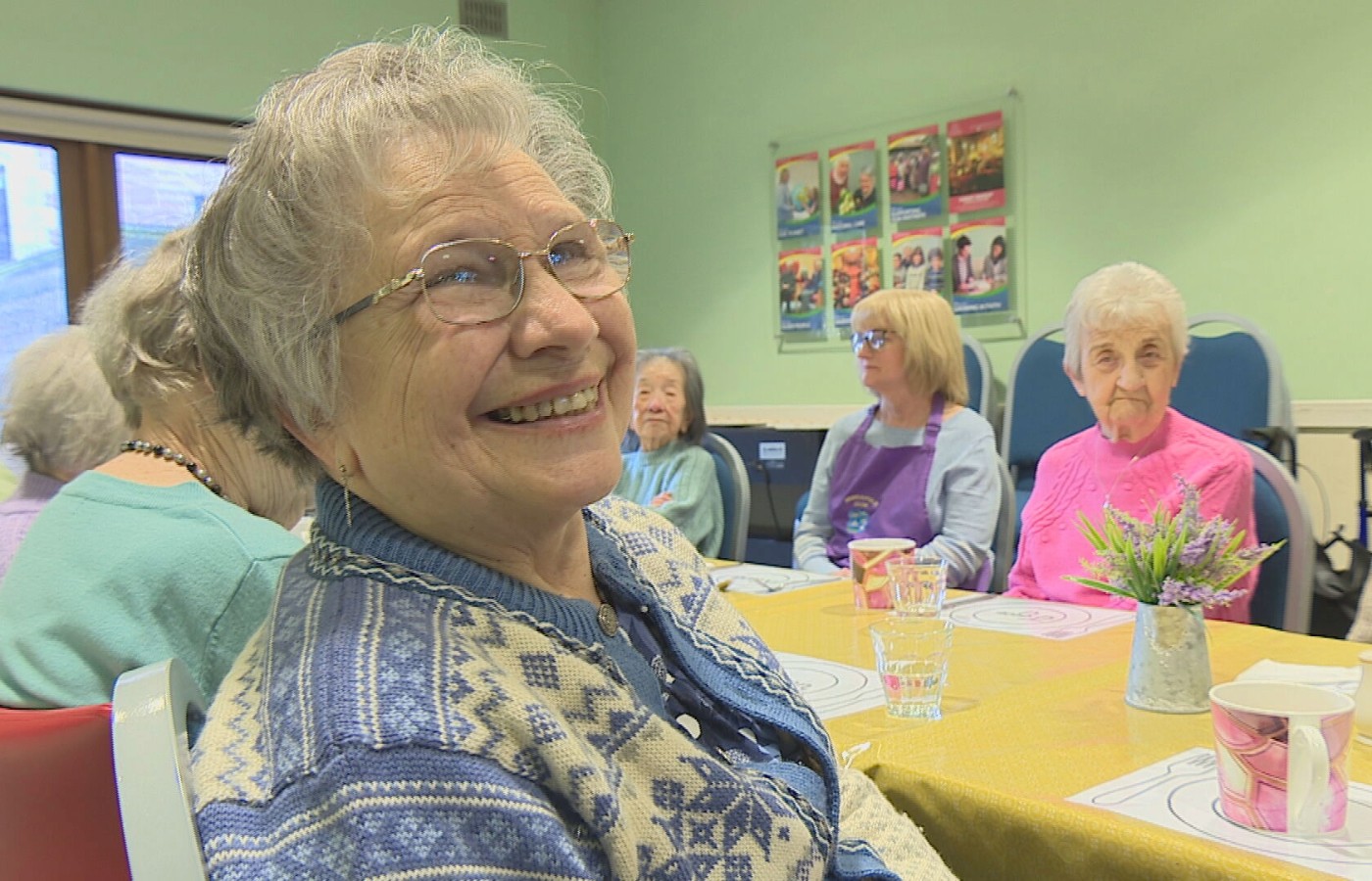 Mary Robertson attends the club every Tuesday. 