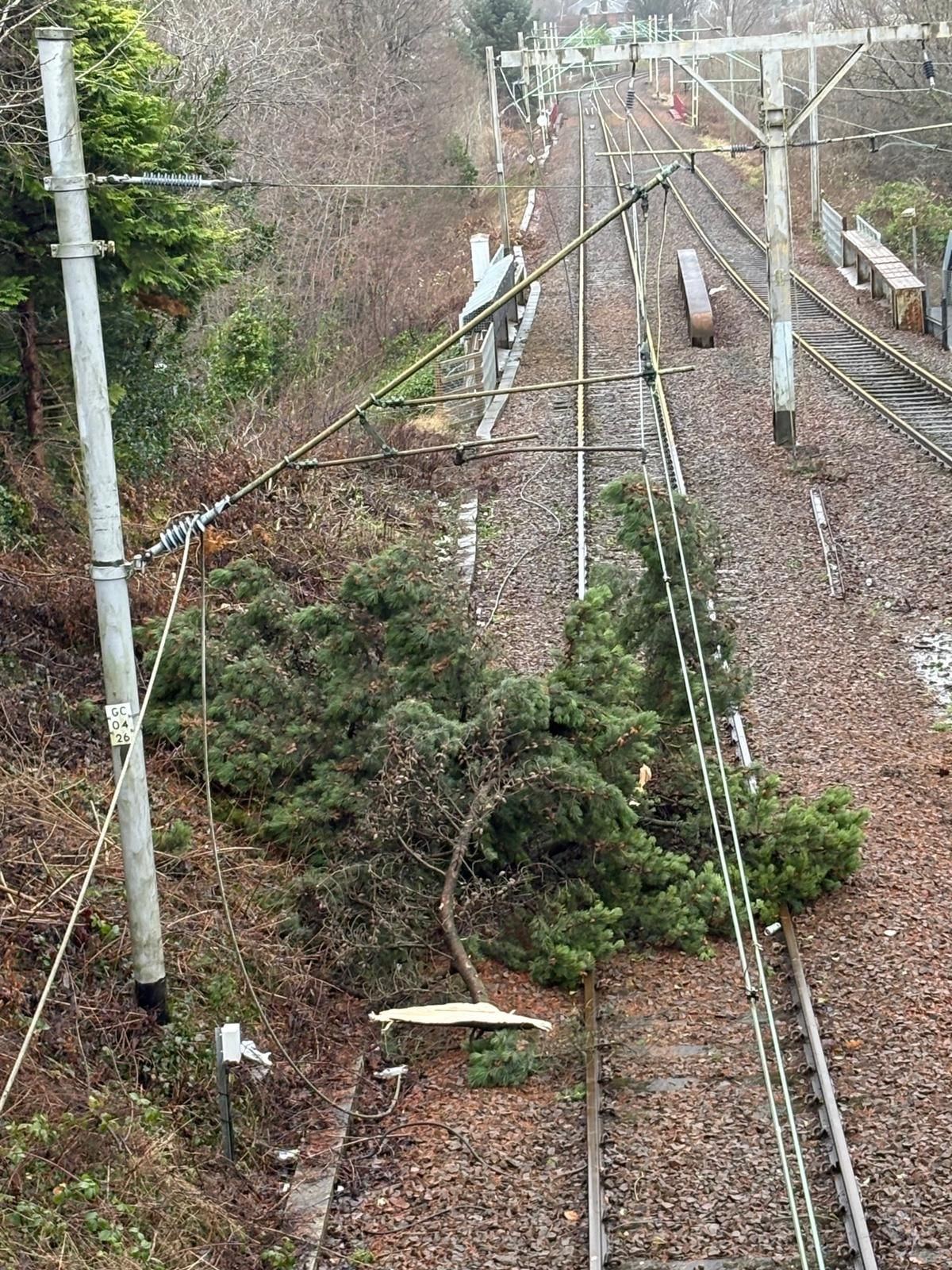 Storm Eowyn damage to Scotland's railway