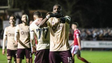 Elton Kabangu nets second-half brace as Hearts claim cup comeback win at Brechin