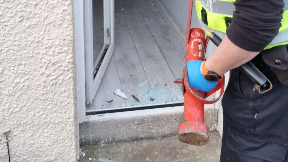 Raids were carried out at two properties in Fife.