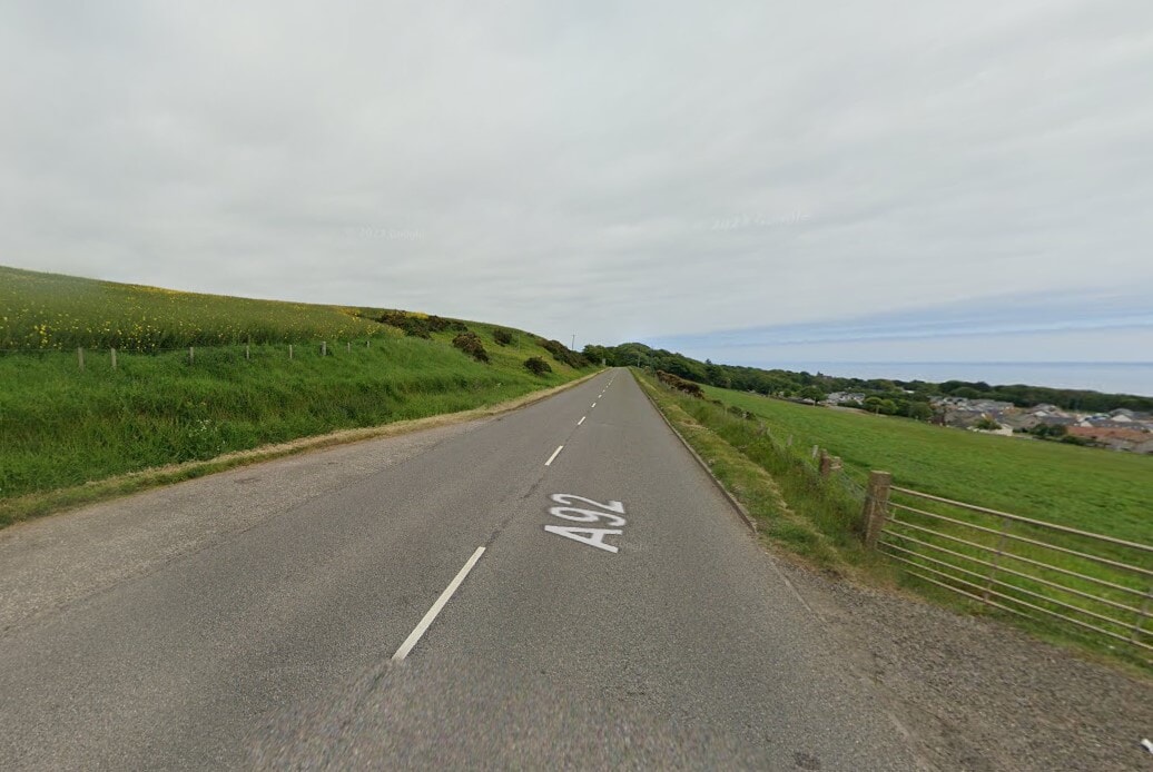 Five people taken to hospital and road closed after two-car crash on A92 as drivers urged to avoid area