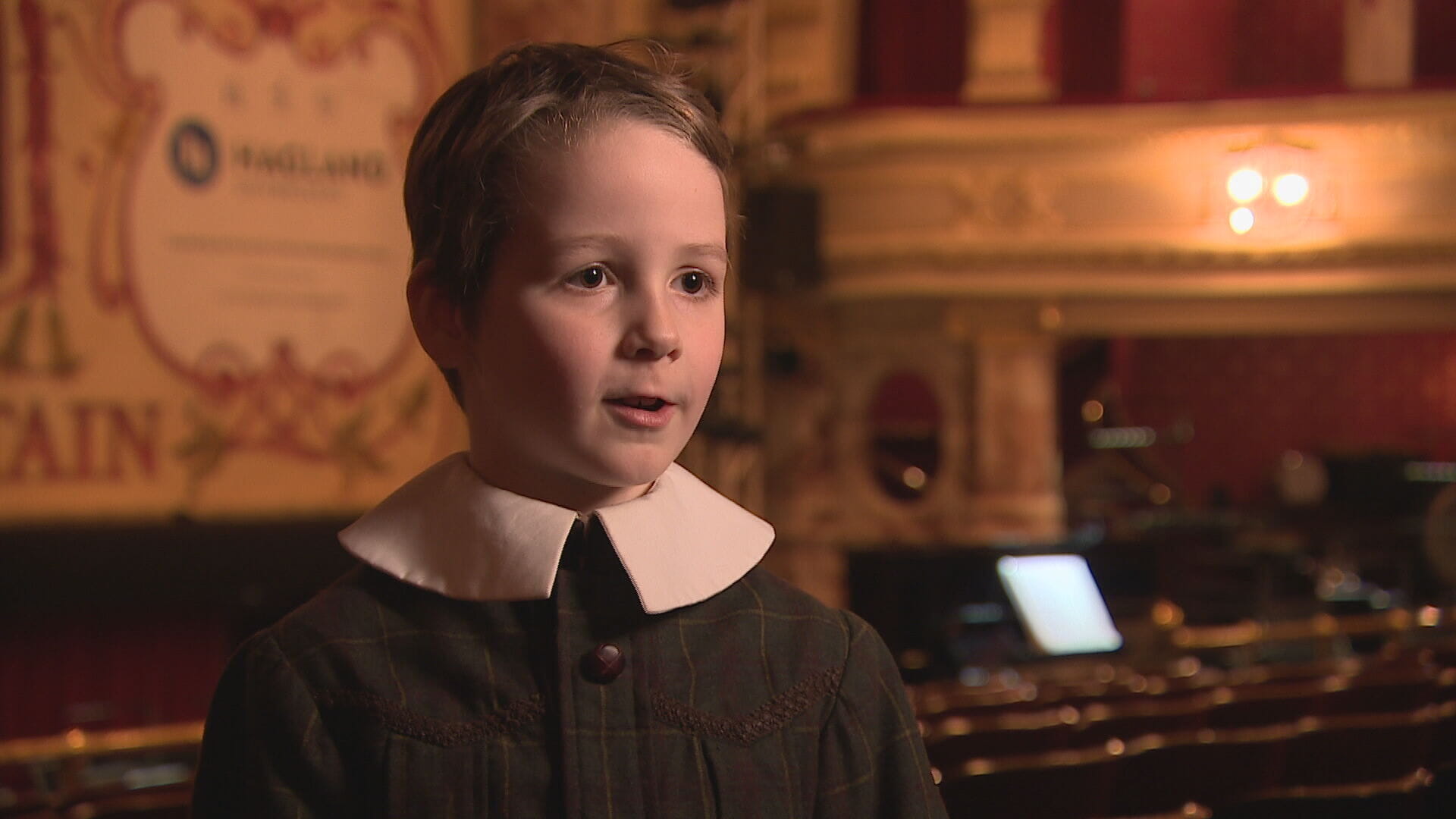 Leo, eight, plays a street urchin in the ballet