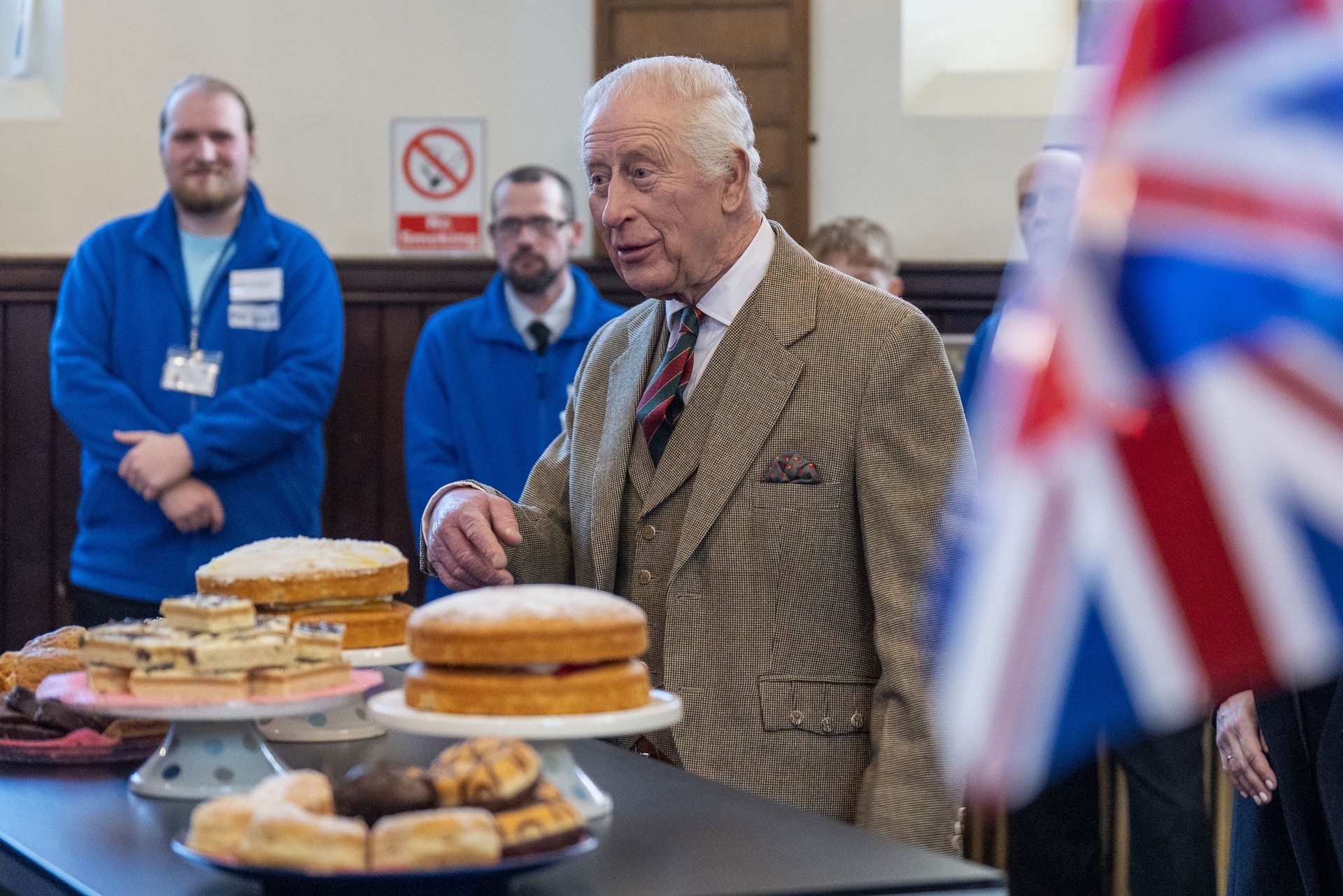 The King visited The Gate on Thursday