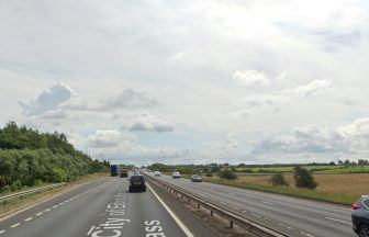 Edinburgh City bypass closed after vehicle bursts into flames on A720