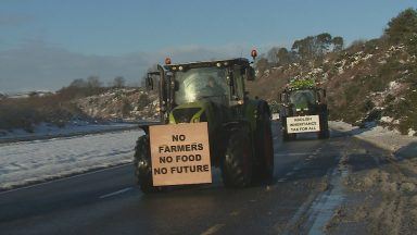 Farmers in Dundee protest against inheritance tax changes