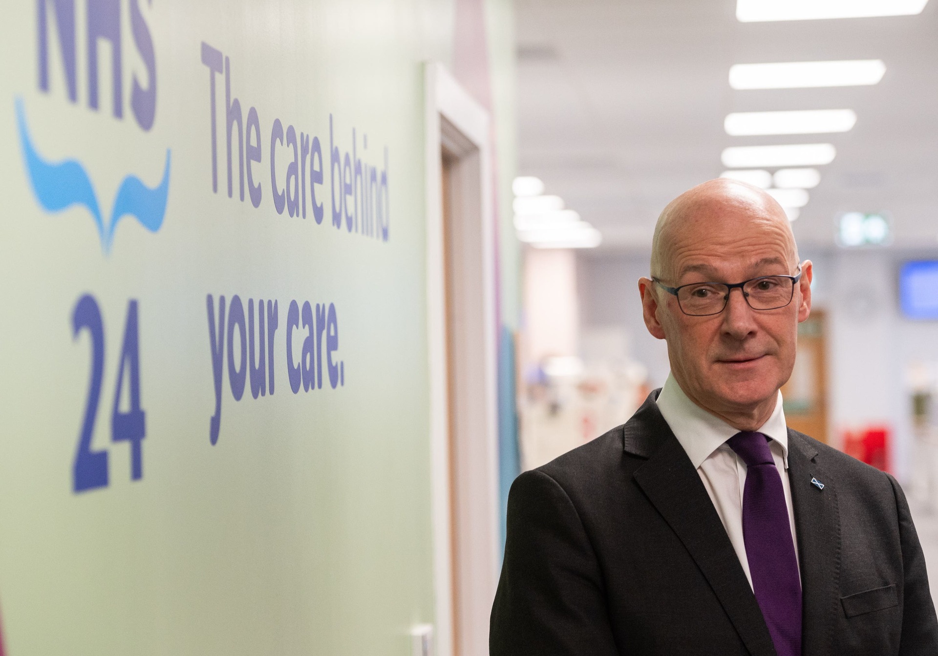 John Swinney said the NHS is enduring a ‘very challenging and very difficult’ winter (PA) 