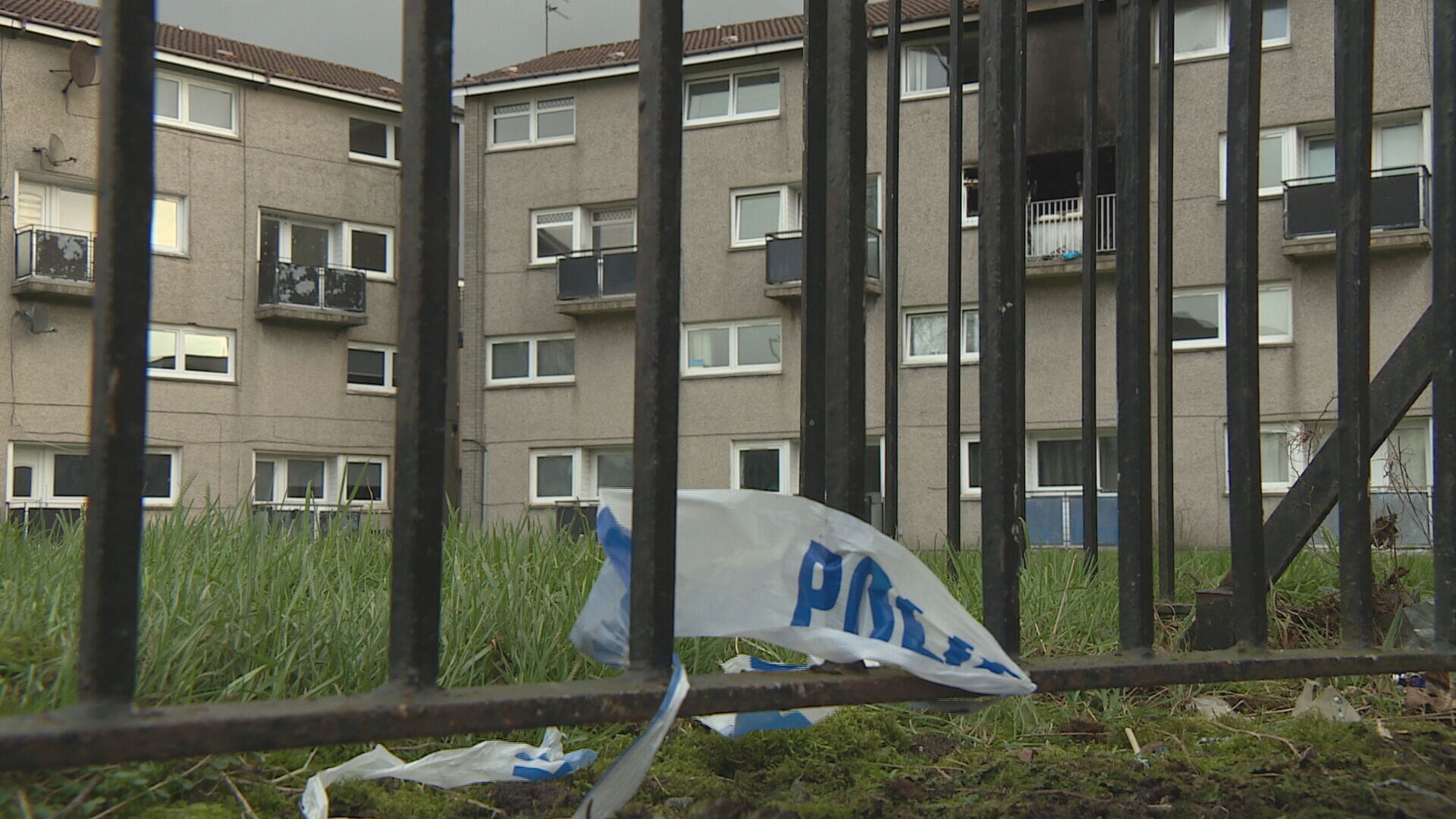 Flat fire on Mill Road, Cambuslang.