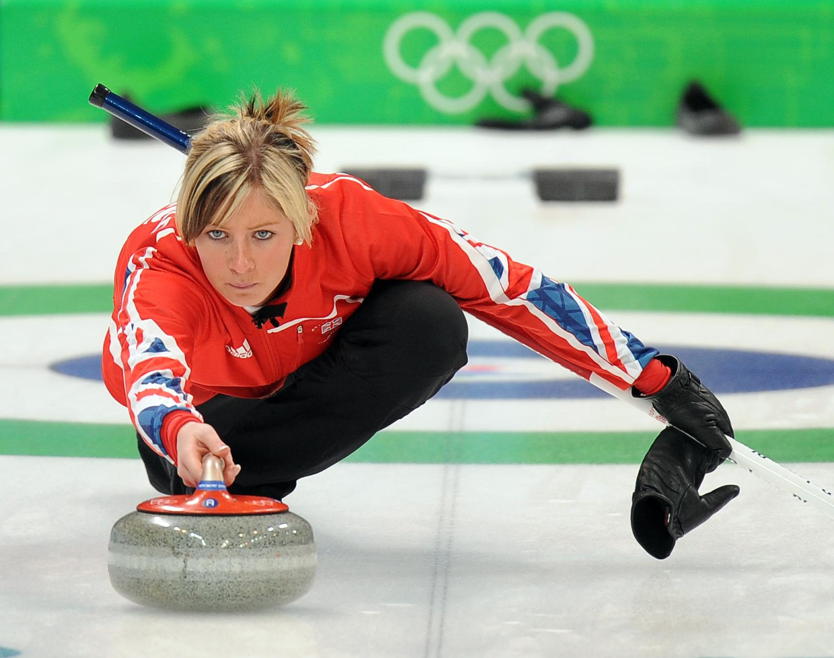 Great Britain's skip Eve Muirhead during the Womens Curling against Switzerland during the 2010 Winter Olympics at the Vancouver Olympic Centre, Vancouver, Canada.